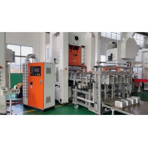 Quality Fixed Type 27KW Aluminium Food Container Making Machine 260mm Stroke for sale
