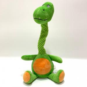China Kids Plush Toy Recording Repeating Dinosaur W/ Twist Neck ICTI Audit on sale
