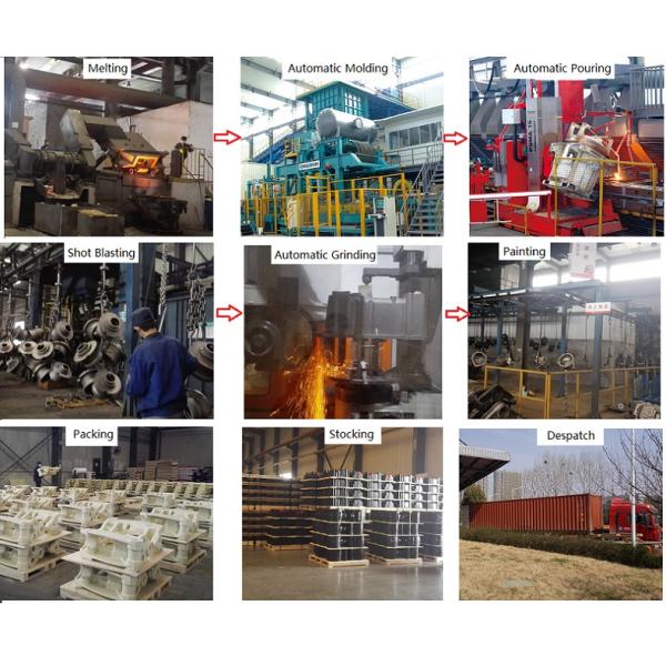 Auto Construction Machinery Parts Casting Frame With Accurate Dimension