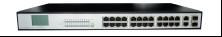 China Full Duplex Operation 24 Port PoE Ethernet Switch RJ45 Ports 100m 8.8G on sale