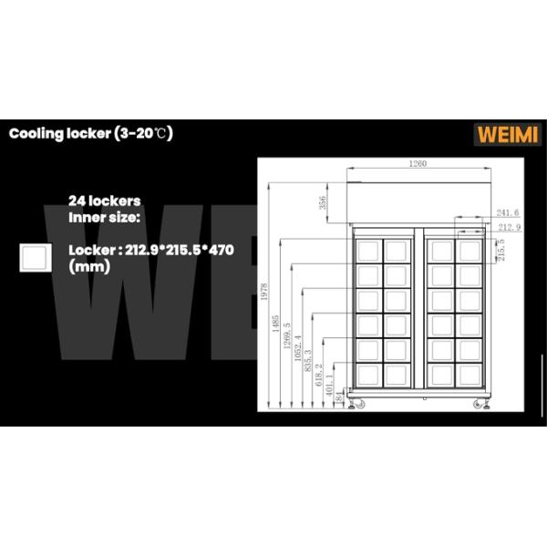 Micron Exported Globally Customized Locker Vending Machine For Eggs Cheese Fresh Flowers Vending Machine