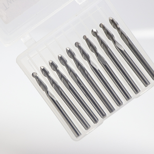 High Precision Solid Tungsten Carbide End Mill For Aluminum Cutting Tool Long Working Lifespan No Coating