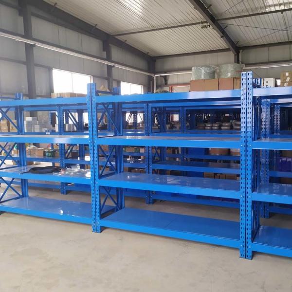 Rust Free Industrial Warehouse Racking Rivetier Boltless Shelving Powder Coating