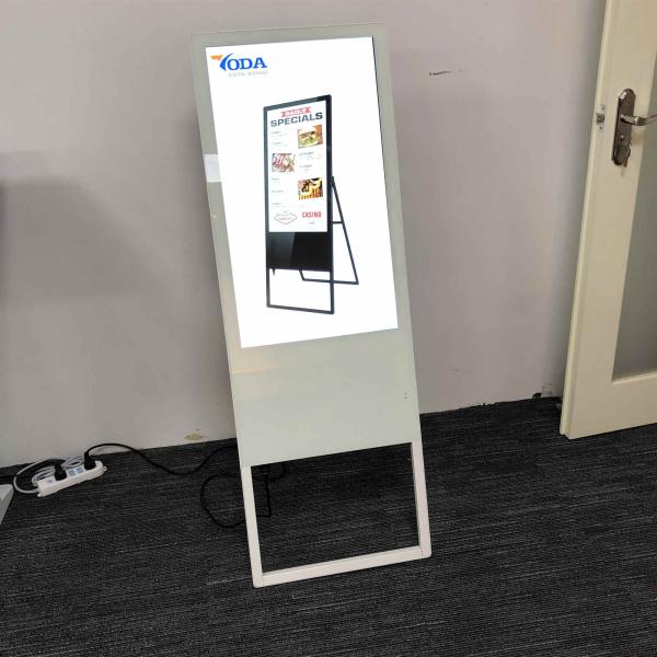 Floor Standing Digital Signage Touch Display Screen 43 Inch Metal Shell Material