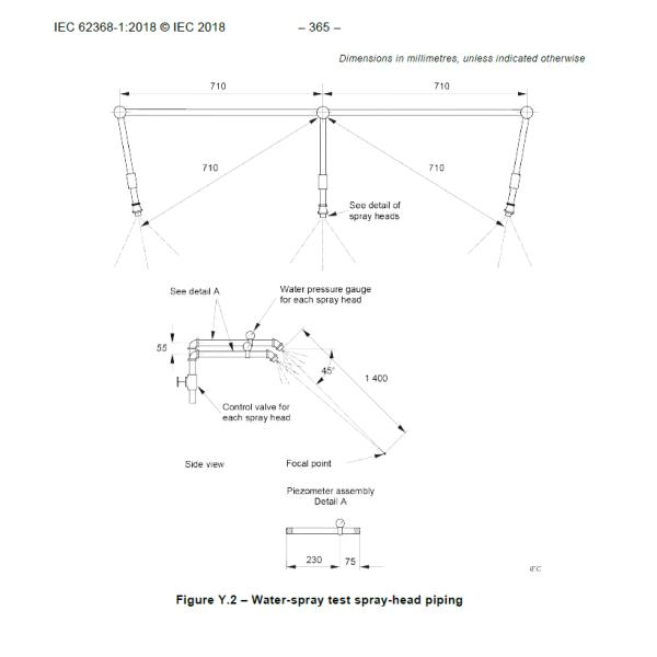 UL Rain Test Water Spray Nozzle.UL60507-ENGL 1999 ANSI Z21.58 CSA4.3-2004 Water Spray Nozzle For Rain Test Apparatus