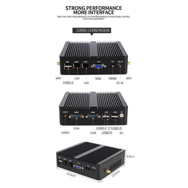 Dual Network String Host Fanless Embedded Industrial Computer