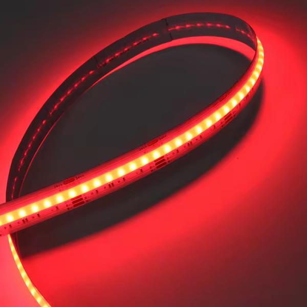 Super brightness COB led strip RGB 12mm multiple color 120 degree super wide 1080 LEDs/m COB strip light full color