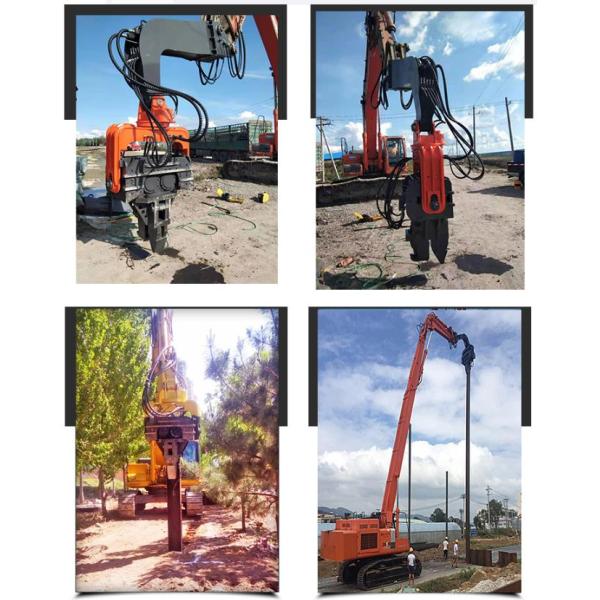 35-50 Tons Excavator Vibro Hammer Used Hydraulic Mini Pile Driver