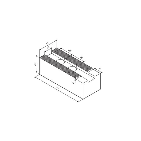 SC15 EXTRA HEIGHT SOFT JAWS FOR HYDRAULIC POWER CHUCKS