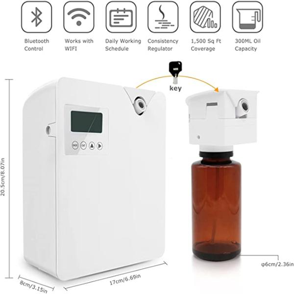 HOMEFISH Hotel HVAC Scent Machine Diffuser 300ml Customize Logo