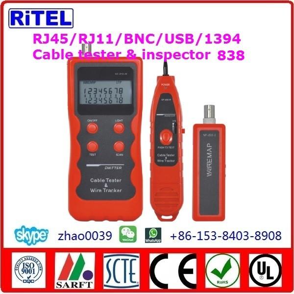 Buy Lan cable tester 308-locate-cable-tester RJ11, RJ45, BNC, USB for cat3,cat5/5e,cat 6 test, max 350m length test at wholesale prices