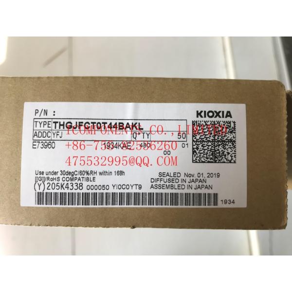 THGAMRT0T43BAIR TOSHIBA Flash Serial e-MMC 3.3V 1T-bit 1T/256M/128M x 1/4-bit/8-bit 153-Pin FBGA