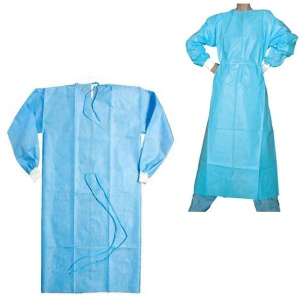 Buy Single Use Disposable Hospital Gowns Sterile / Non Sterile With Blue Color at wholesale prices