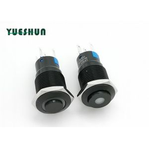 Quality Illumunated Aluminum Push Button Switch , Latching Push Button Power Switch for sale