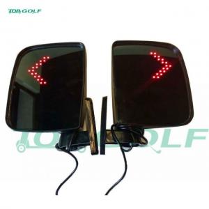 Quality ABS Adjustable Golf Cart Mirrors With Turn Signals No Vibration For Golf Car Club Car for sale