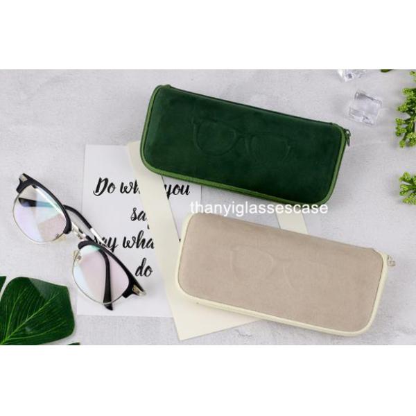 lady soft zipper soft sunglasses cases