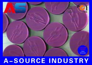China 10mL Vials Bottles Purple Flip Off Cap Engraved Custom Design For Sterile Pharmacy on sale