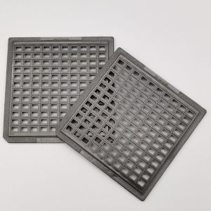 Electronic Components Waffle Pack Chip Trays ABS ESD Trays For IC
