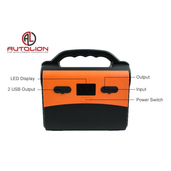 Automotive Li - lion Battery AC and DC Output Power Supply / Portable Solar Generator With Wall Socket