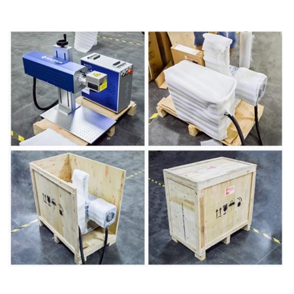 Blue CO2 Laser Marker 5000mm/s Portable Laser Marking Machine 20W With Customize Worktable