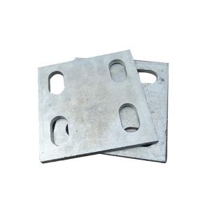 Quality 4 Hole Galvanized Embedded Plate With Round/Square/Rectangular Shape for sale