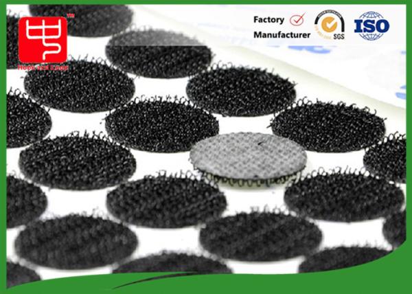Buy Black Acrylic Glue 10mm Custom Hook And Loop Patches at wholesale prices