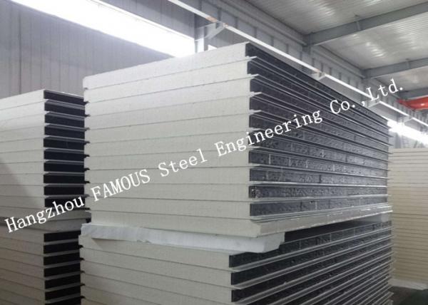 Buy Heat and Sound Insulation PU Sandwich Panels Prefabricated Building Wall Panel at wholesale prices
