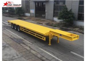 Quality Container Cargo Transportation 3 Axle Trailer With Reinforced Cross Beams for sale