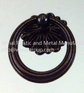 Quality Elegant black plating pull ring handle,furniture ring,L68mm*W48mm.Decor onlays pull ring. for sale