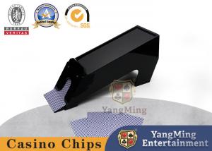 China Acrylic Black Baccarat Poker Dealing Machine Casino Customized 8 Pairs of Dealing Boots on sale