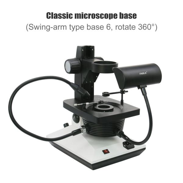 Compound Trinocular 7.0-50X Stereo Gem Microscope Adjustable Gemological Tools