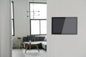 Onwall mountable 10 LCD screen monitor with big speaker for medical Communications system