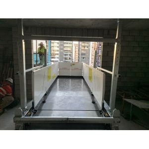 Fixed 3200mm Crane Loading Platform With Hot Dip Galvanization