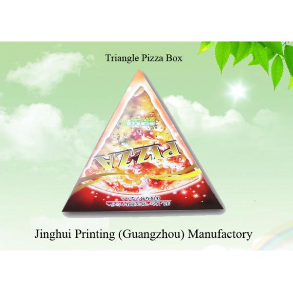 Triangle Pizza Box Printing Supplier Custom Logo Printed Corrugated Material Carton Pizza Slice Paper Packing Box