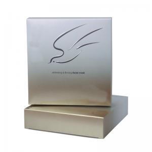 Quality custom luxury paper mache silver boxes manufacturer for facial mask for sale