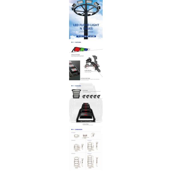 LED Waterproof Floodlight Outdoor Flood Light IP66 Stadium
