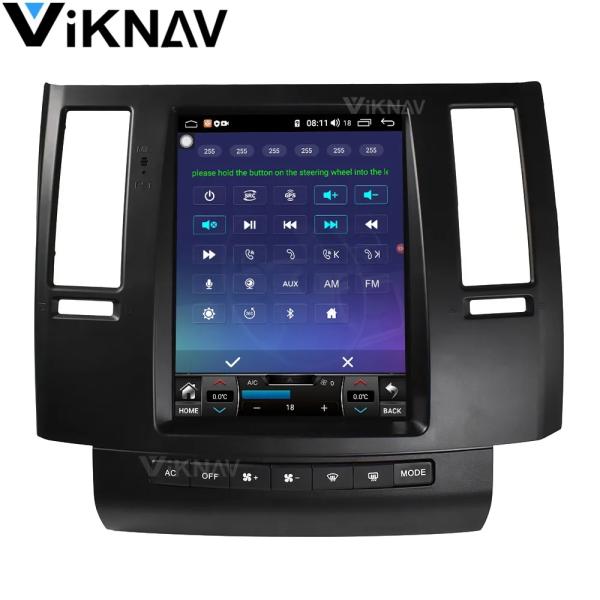 Viknav Car Radio For Infiniti FX35 (2003-2007) 10.4 inch Auto Multimedia Player Tesla Style Car Stereo GPS Navigation