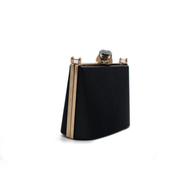 Customized Simple Rose Gold Metal Clutch Purse Frame 18*12*6cm