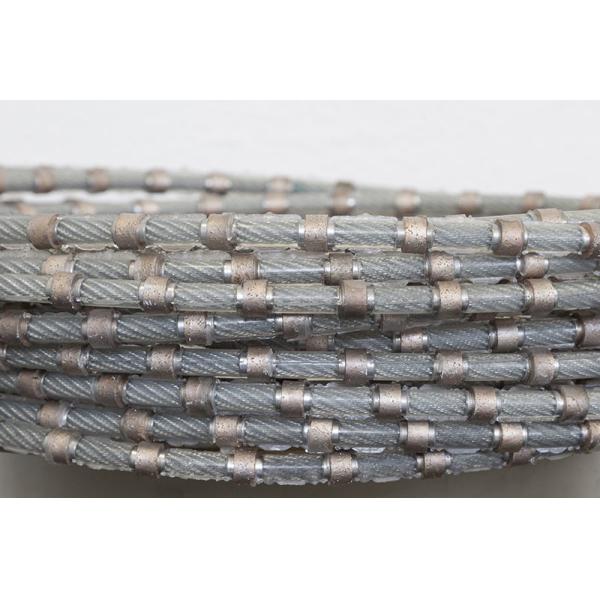 High-Speed Diamond Wire Saw Rope with Vacuum-Brazed Diamond Beads and Steel-Core Reinforcement for Precision Cutting