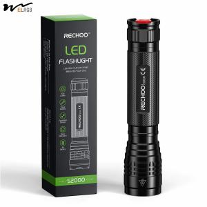Emergency Lighting Solutions Powered LED Flashlight with 3 Modes and Zoomable Design