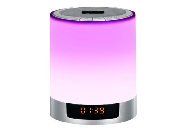 Buy Wireless LED Light Bluetooth Speaker with Digital Alarm Clock FM Radio at wholesale prices