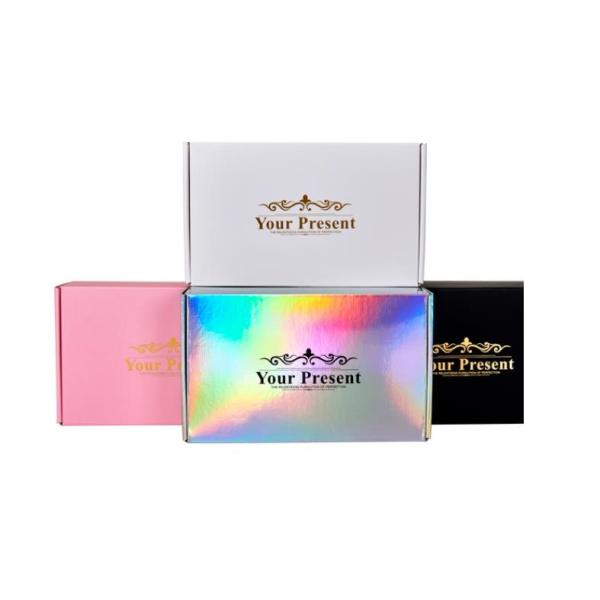 500pcs Youfu Colored Packaging Boxes Custom Logo Pink CDR PDF Pantone Color