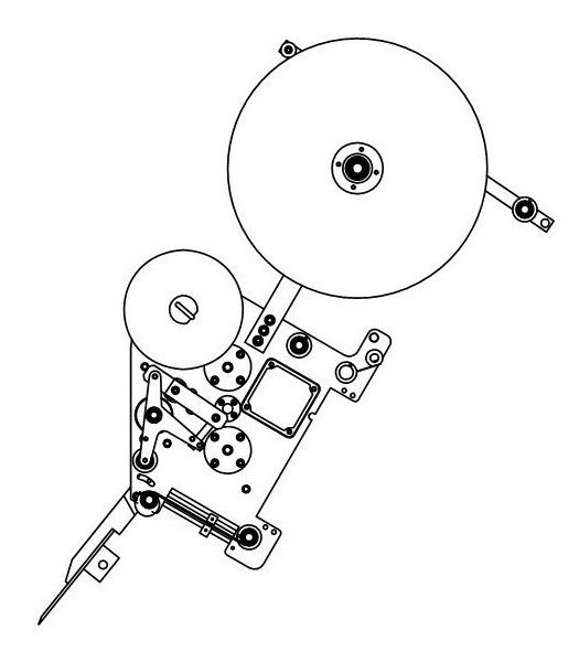 Customized Touchscreen Online Flat Label Applicator Machine PLC Control 380W