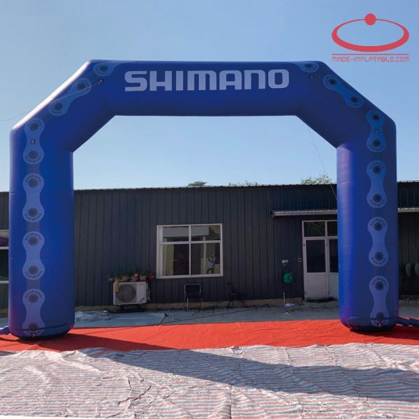 Colorful Advertising Entrance Inflatable Finish Arch For Event