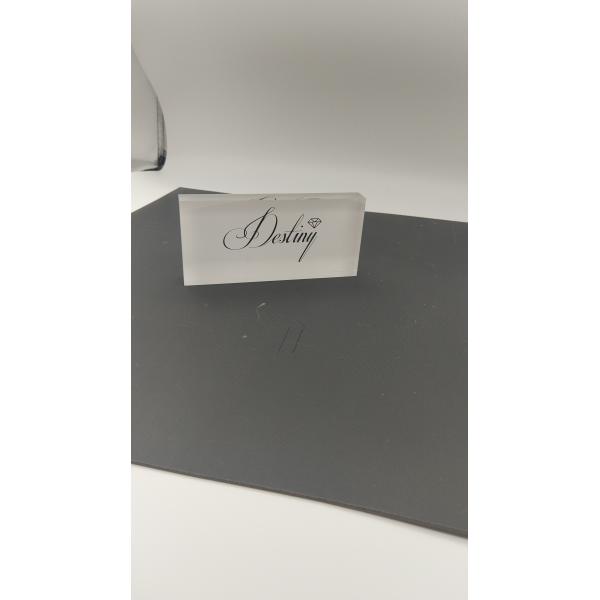 Custom Cear Acrylic Sign Display Logo Block Brand Block Plexiglass Print Block
