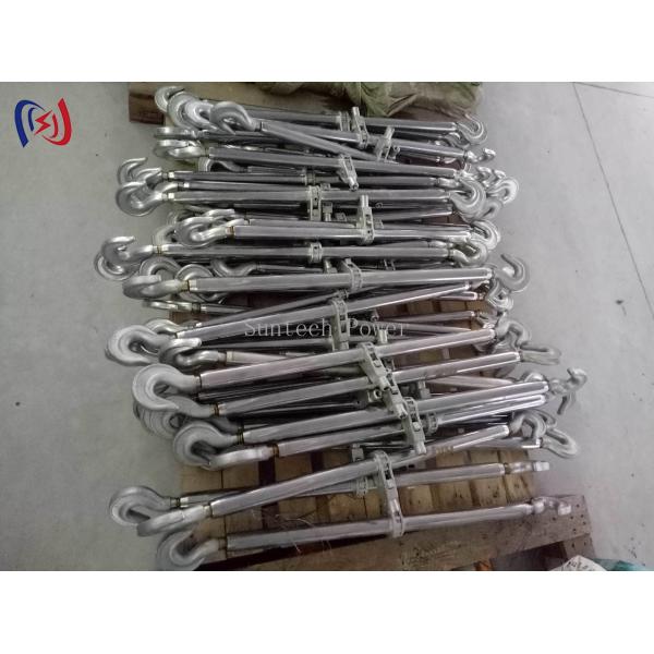 Heavy Duty Dual Hook Steel Turnbuckle For Power Line Tensioning And Support