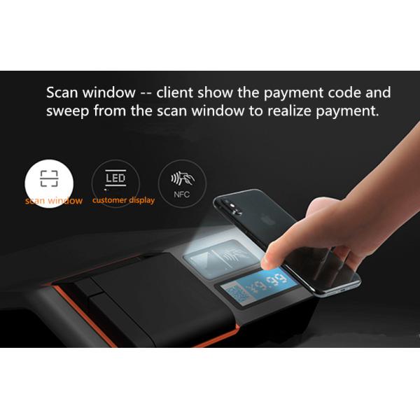 WIFI Bluetooth NFC POS Terminal With Printer Android 7.1 System Compact Design