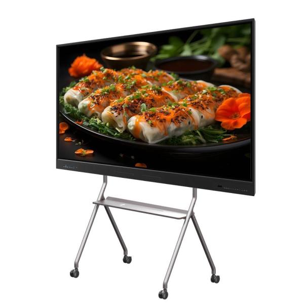 LCD Smart Board 86 Inch Android 14 8+128G Camera and Mic Built in Windows 50 Touch PointsWIfi BT for Schools Meeting