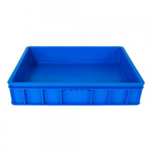 China 555*415*115mm Hard Plastic Crate in EU Customizable Volume to Meet Your Requirements on sale