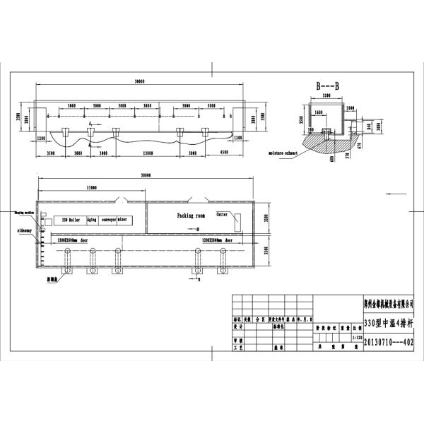 Hanging Type Dry Noodle Making Machine , Drying Noodle Processing Line